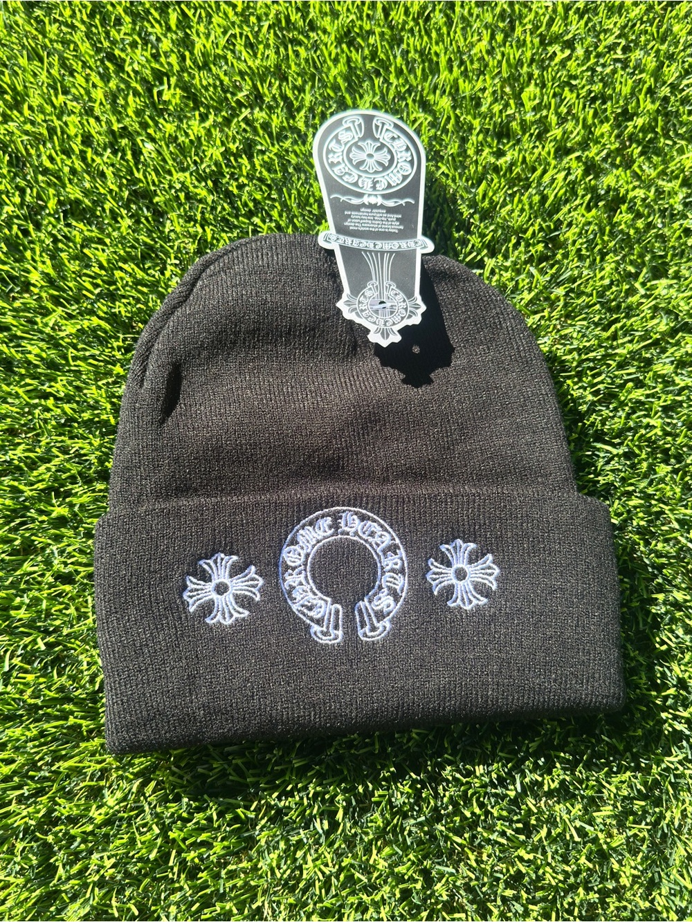 Black Chromehearts Beanie